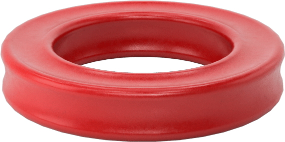 X-Profil Yüksek Sıcaklık Silikon O-Ring, 1/16 Kesirli Genişlik, Dash Numarası 010