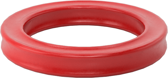 X-Profil Yüksek Sıcaklık Silikon O-Ring, 1/16 Kesirli Genişlik, Dash Numarası 012