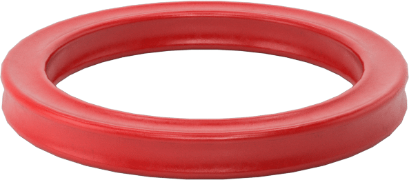 X-Profil Yüksek Sıcaklık Silikon O-Ring, 1/16 Kesirli Genişlik, Dash Numarası 014