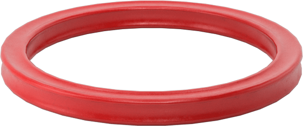 X-Profil Yüksek Sıcaklık Silikon O-Ring, 1/16 Kesirli Genişlik, Dash Numarası 017