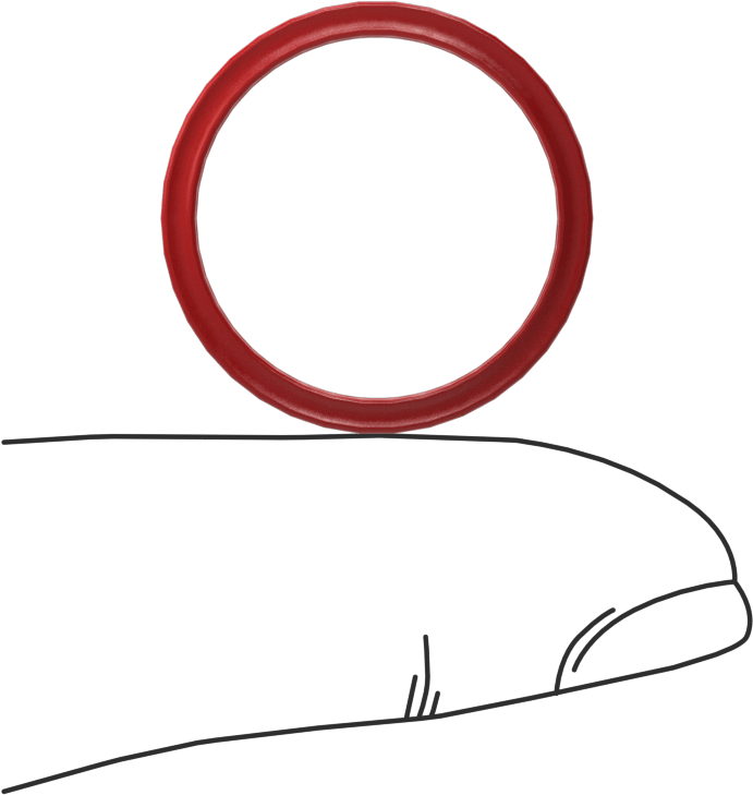 X-Profil Yüksek Sıcaklık Silikon O-Ring, 1/16 Kesirli Genişlik, Dash Numarası 018