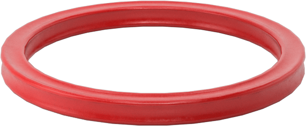 X-Profil Yüksek Sıcaklık Silikon O-Ring, 1/16 Kesirli Genişlik, Dash Numarası 018