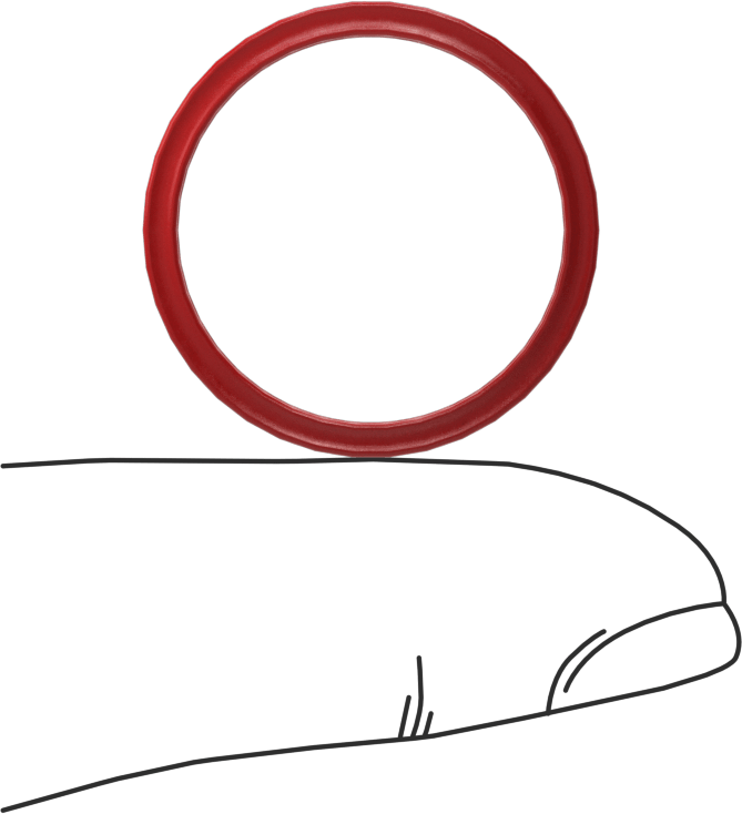 X-Profil Yüksek Sıcaklık Silikon O-Ring, 1/16 Kesirli Genişlik, Dash Numarası 019