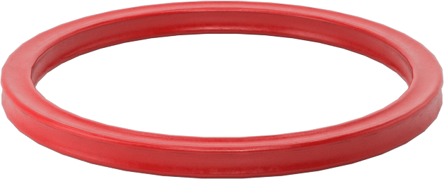 X-Profil Yüksek Sıcaklık Silikon O-Ring, 1/16 Kesirli Genişlik, Dash Numarası 020