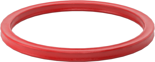 X-Profil Yüksek Sıcaklık Silikon O-Ring, 1/16 Kesirli Genişlik, Dash Numarası 021