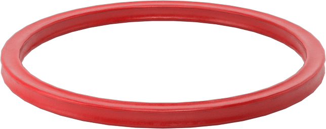 X-Profil Yüksek Sıcaklık Silikon O-Ring, 1/16 Kesirli Genişlik, Dash Numarası 023