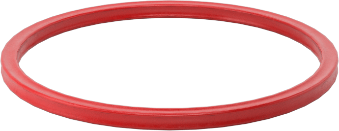 X-Profil Yüksek Sıcaklık Silikon O-Ring, 1/16 Kesirli Genişlik, Dash Numarası 027