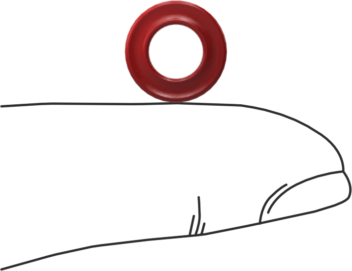 X-Profil Yüksek Sıcaklık Silikon O-Ring, 3/32 Kesirli Genişlik, Dash Numarası 108