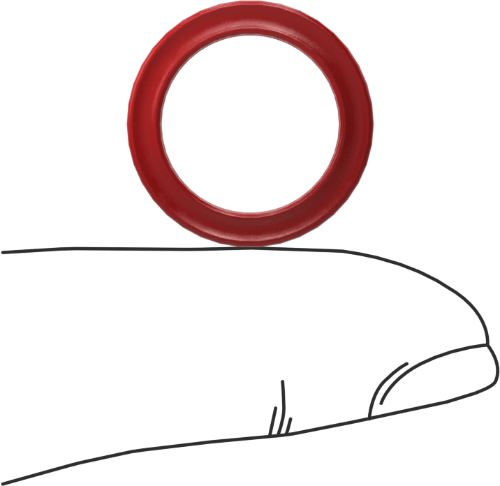 X-Profil Yüksek Sıcaklık Silikon O-Ring, 3/32 Kesirli Genişlik, Dash Numarası 113