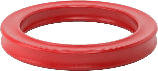 X-Profil Yüksek Sıcaklık Silikon O-Ring, 3/32 Kesirli Genişlik, Dash Numarası 114