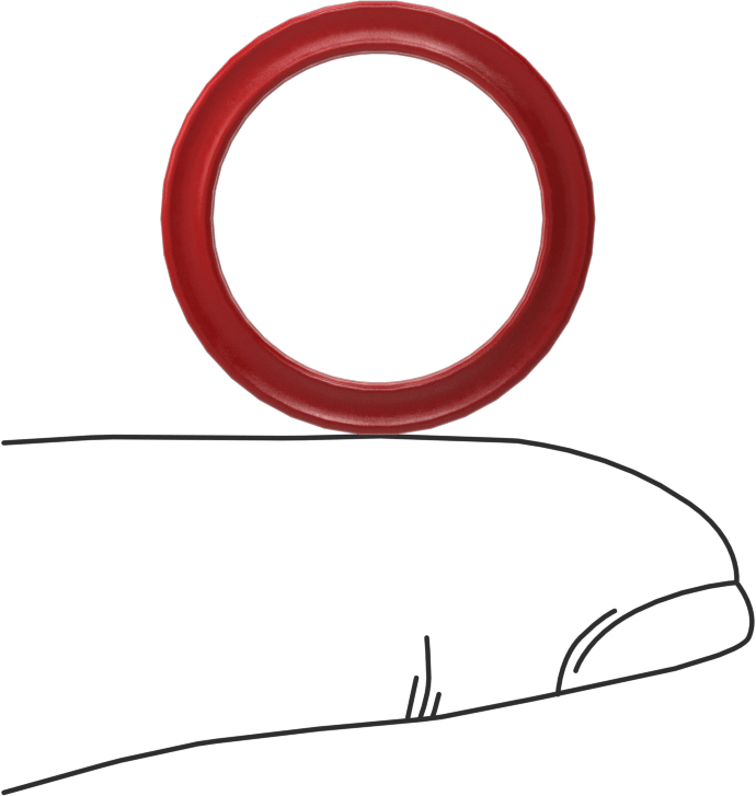 X-Profil Yüksek Sıcaklık Silikon O-Ring, 3/32 Kesirli Genişlik, Dash No. 115