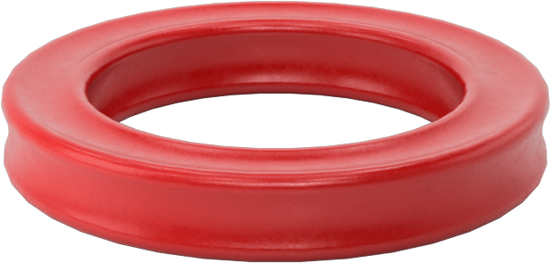 X-Profil Yüksek Sıcaklık Silikon O-Ring, 1/8 Kesirli Genişlik, Dash Numara 208