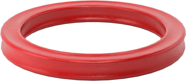 X-Profil Yüksek Sıcaklık Silikon O-Ring, 1/8 Kesirli Genişlik, Dash Numarası 214