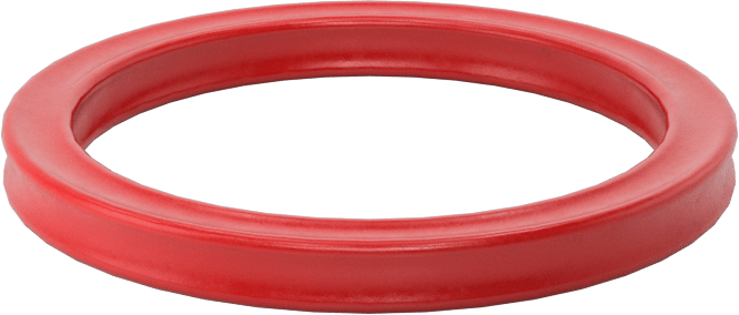 X-Profil Yüksek Sıcaklık Silikon O-Ring, 1/8 Kesirli Genişlik, Dash Numarası 217