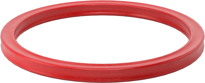 X-Profil Yüksek Sıcaklık Silikon O-Ring, 1/8 Kesirli Genişlik, Dash Numarası 224