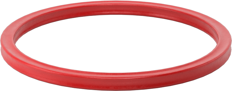 X-Profil Yüksek Sıcaklık Silikon O-Ring, 1/8 Kesirli Genişlik, Dash Numarası 227