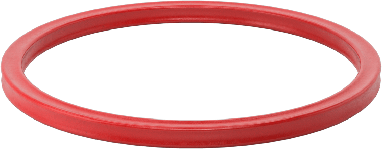 X-Profil Yüksek Sıcaklık Silikon O-Ring, 1/8 Kesirli Genişlik, Dash Numara 228