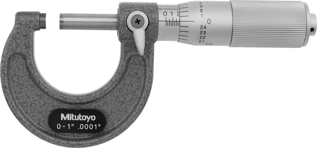 Mitutoyo Dış Mikrometre, Model Numarası 103-135, Sürtünme Yüzükçülü