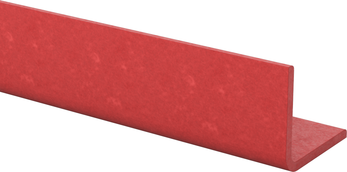 Ark Dirençli GPO3 Fiberglas 90 Derece Köşebentler, 1/4" Duvar Kalınlığı, 3“ Genişlik x 2-3/4” Dış Yükseklik, 3 Fit Uzunluk