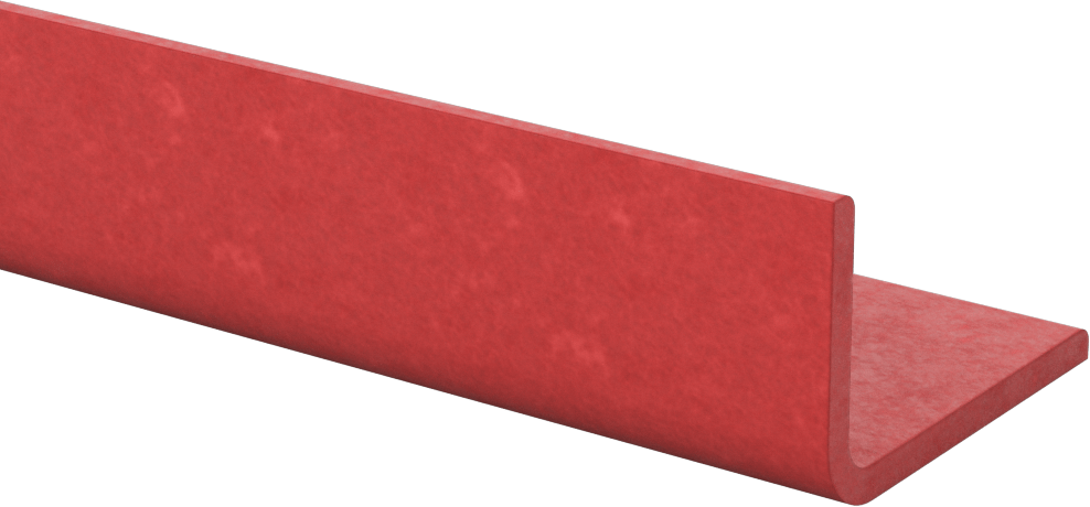 Ark Dirençli GPO3 Fiberglas 90 Derece Köşebentler, 3/16" Duvar Kalınlığı, 2-9/16“ Genişlik x 1-5/8” Dış Yükseklik, 6' Uzunluk
