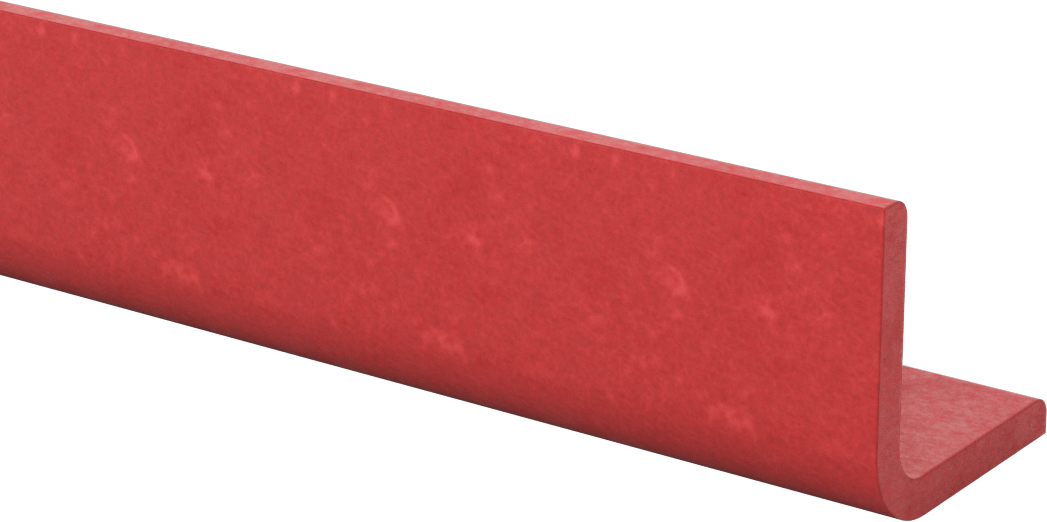 Ark Dirençli GPO3 Fiberglas 90 Derece Köşebentler, 1/4" Duvar Kalınlığı, 2“ Genişlik x 2” Dış Yükseklik, 6 Fit Uzunluk