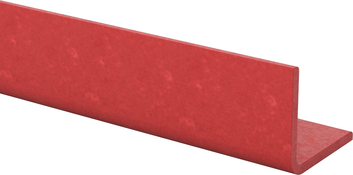Ark Dirençli GPO3 Fiberglas 90 Derece Köşebentler, 1/4" Duvar Kalınlığı, 3“ Genişlik x 2-3/4” Dış Yükseklik, 6 Fit Uzunluk