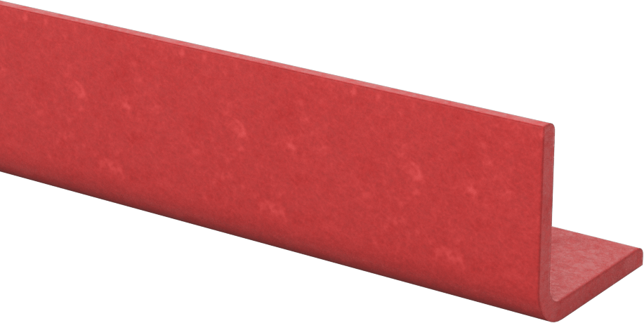 Ark Dirençli GPO3 Fiberglas 90 Derece Köşebentler, 1/8" Duvar Kalınlığı, 1-1/4“ Genişlik x 1-1/4” Dış Yükseklik, 5 Fit Uzunluk
