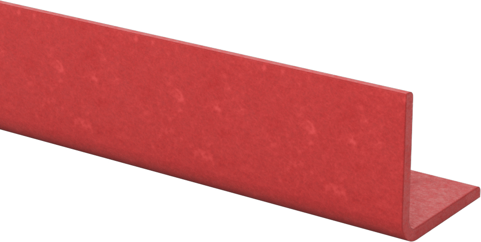 Ark Dirençli GPO3 Fiberglas 90 Derece Köşebentler, 1/8" Duvar Kalınlığı, 1-1/2“ Genişlik x 1-1/2” Dış Yükseklik, 5 Fit Uzunluk