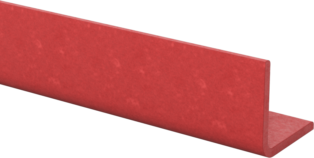 Ark Dirençli GPO3 Fiberglas 90 Derece Köşebentler, 3/16" Duvar Kalınlığı, 2“ Genişlik x 2” Dış Yükseklik, 5 Fit Uzunluk