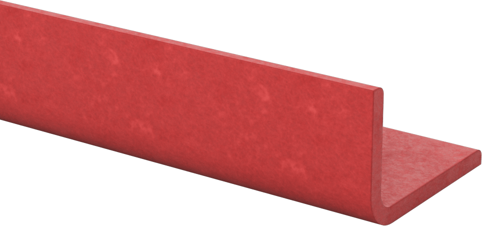 Ark Dirençli GPO3 Fiberglas 90 Derece Köşebentler, 3/16" Duvar Kalınlığı, 2-1/4“ Genişlik x 1-1/2” Dış Yükseklik, 5' Uzunluk