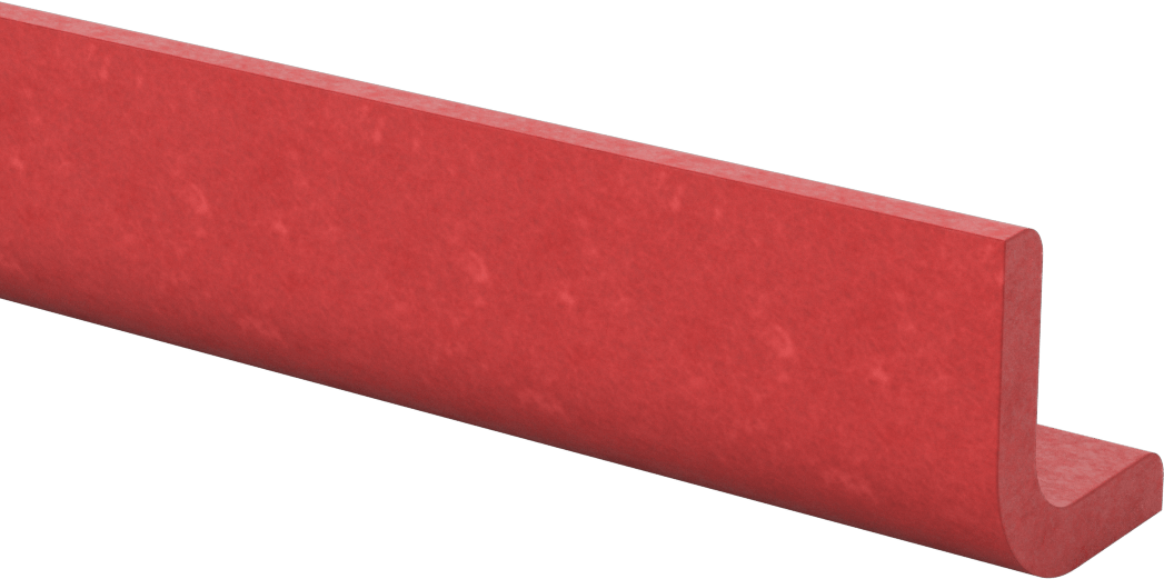 Ark Dirençli GPO3 Fiberglas 90 Derece Köşebentler, 3/8" Duvar Kalınlığı, 1-3/4“ Genişlik x 2” Dış Yükseklik, 5 Fit Uzunluk
