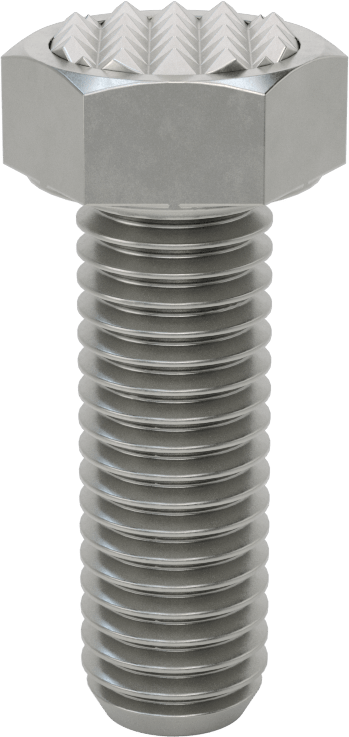 Altıgen Başlı Tutucu Vida, İnce Tırtıklı, 1/2"-13 Diş Boyutu, 1-1/2" Diş Uzunluğu