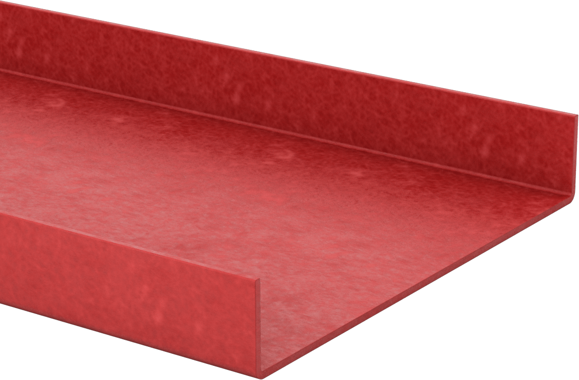 Ark Dirençli GPO3 Fiberglas U-Kanal, 9-21/32“ Dış Genişlik x 1-5/8” Dış Yükseklik, 5 Fit Uzunluk