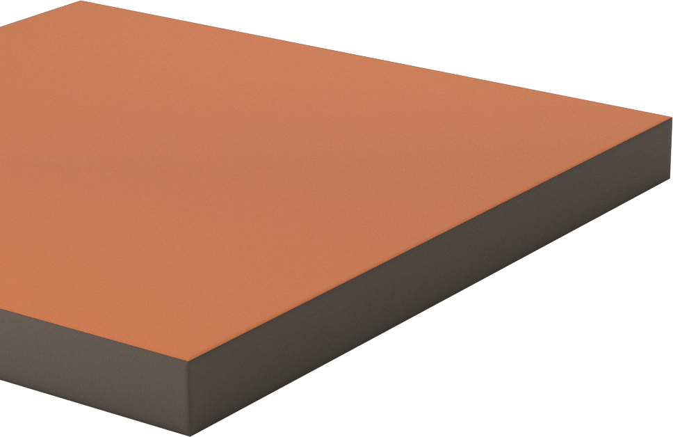 Elektrik Yalıtımlı Garolite XX Levha, Kahverengi, 6" x 6" x 1/2"