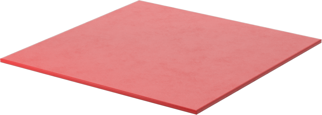 Conta Malzemesi, Yüksek Sıcaklık Silikon Levha, 12“ Genişlik x 12” Uzunluk x 3/16" Kalınlık