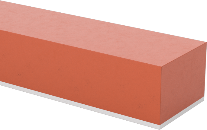 Conta Malzemesi, Yapışkan Arka Yüzeyli Yüksek Sıcaklık Silikon, 3/8" x 36", 1/4" Kalınlık