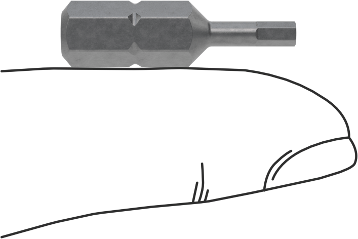 3/32" Altıgen Uç, 1/4" Altıgen Şaft