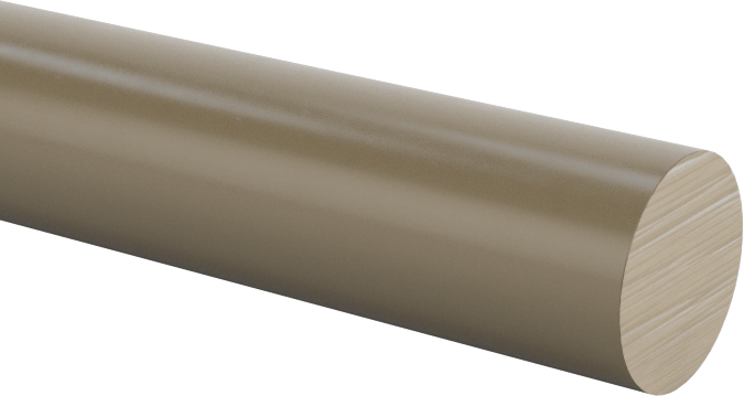 Elektrik Yalıtımlı Garolite XX Çubuk, 1/4" Çap, 4 Fit Uzunluk