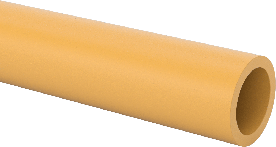 Elektrik Yalıtımlı Garolite XX Tüp, Elektrik Yalıtımı, 2" OD, 1-1/2" ID, 40" Uzunluk