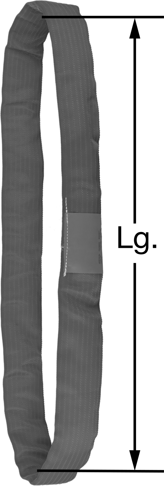 Gözsüz Yuvarlak Askı, Aşınmaya Dayanıklı, 12000 lbs. Boğma Kapasitesi, 15 Fit Uzunluk