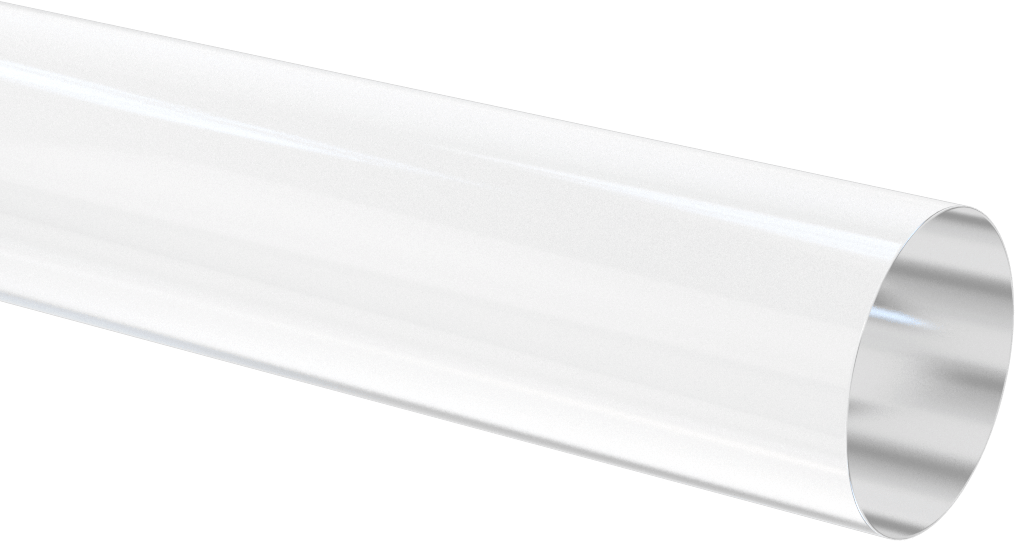 Şeffaf, Çizilmeye ve UV Işınlarına Dayanıklı Döküm Akrilik Çubuk, 1-3/4" Çap