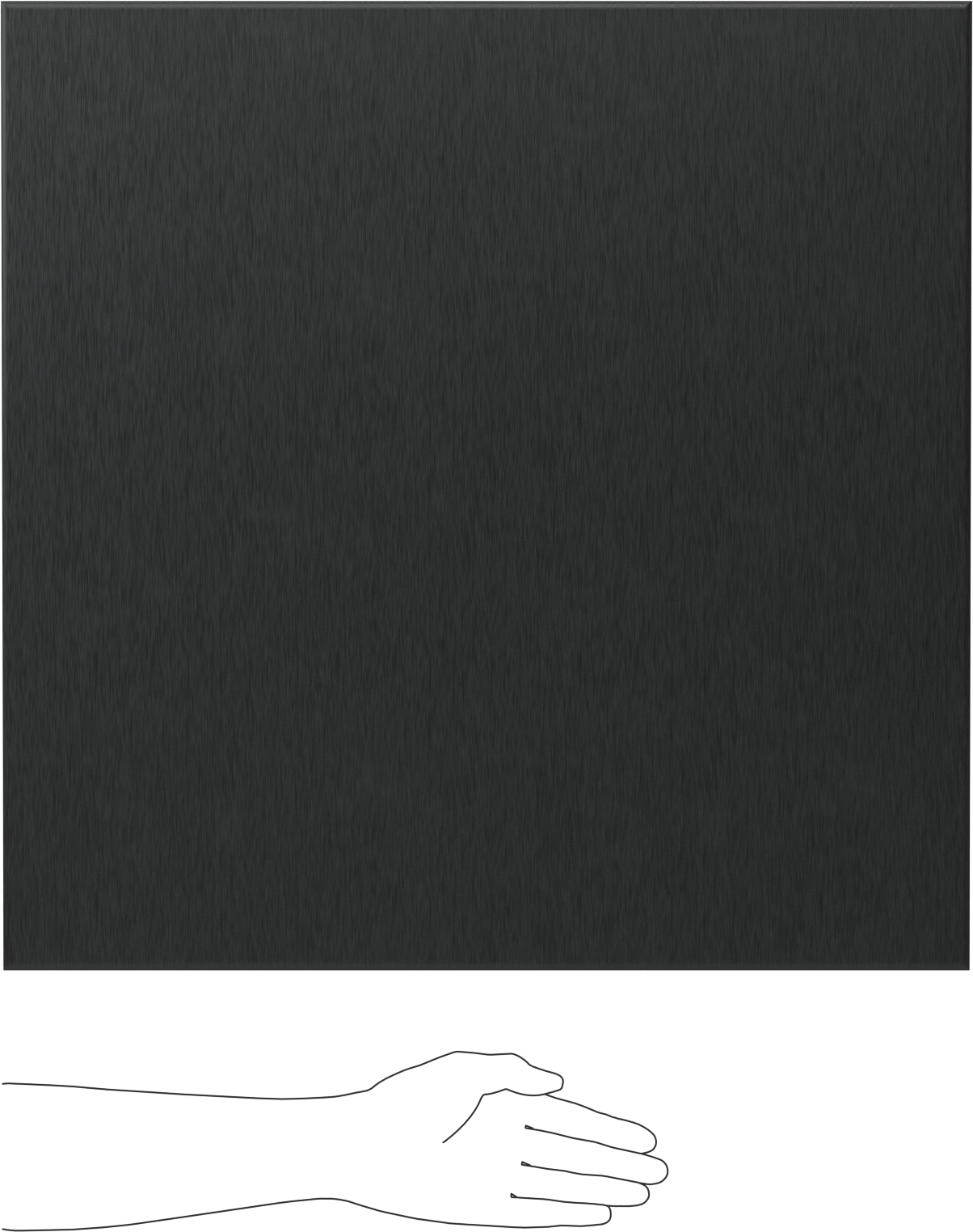 Ekonomik Garolite XX Levha, Elektrik Yalıtımı, Siyah, 1/4" Kalınlık, 24“ Genişlik x 24” Uzunluk