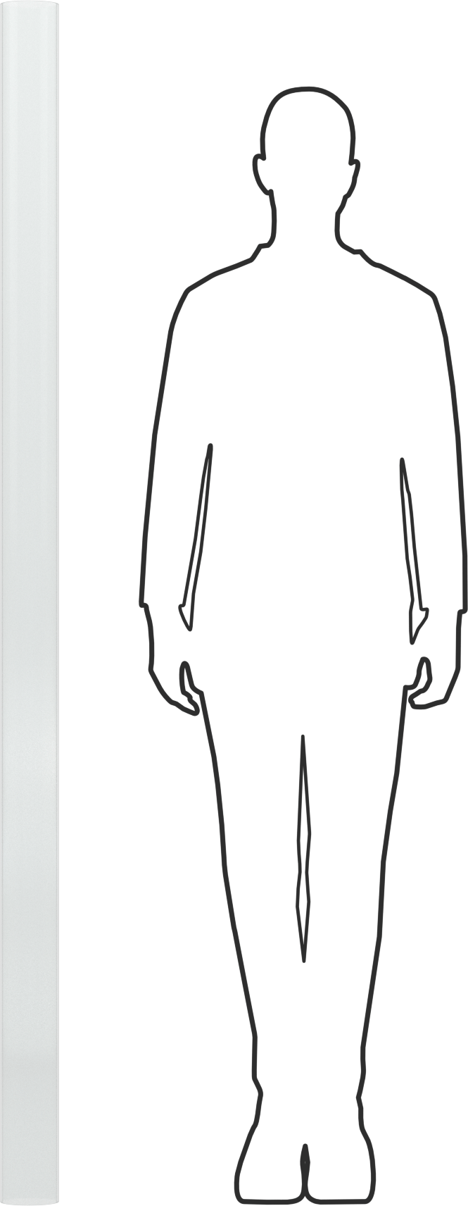 Şeffaf Çizilmeye ve UV Işınlarına Dayanıklı Akrilik Yuvarlak Boru, 1/8" Duvar Kalınlığı, 3-1/2" OD, 3-1/4" ID, 6 Fit Uzunluk