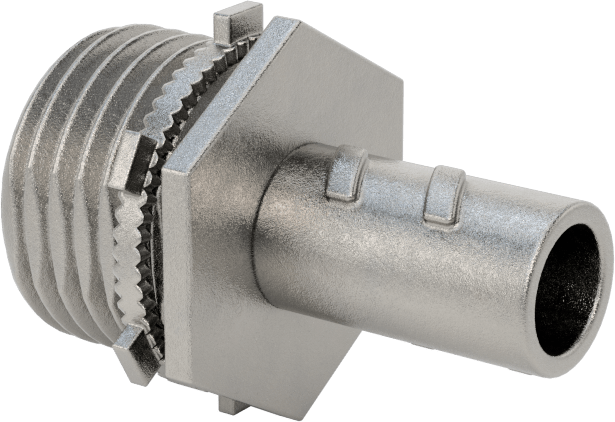 Esnek Metal Kanal, Paslanmaz Çelik Düz, 3/8 Vidalı Erkek x 1/2 NPSM Erkek