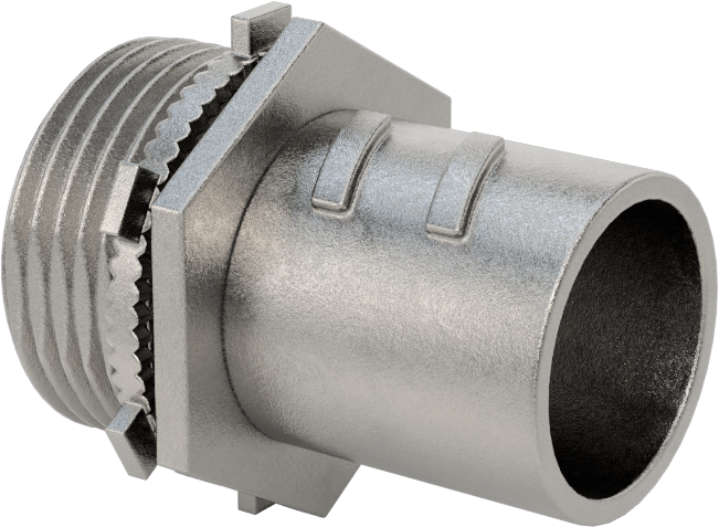 Esnek Metal Kanal, Paslanmaz Çelik Düz, 3/4 Vidalı Erkek x 3/4 NPSM Erkek