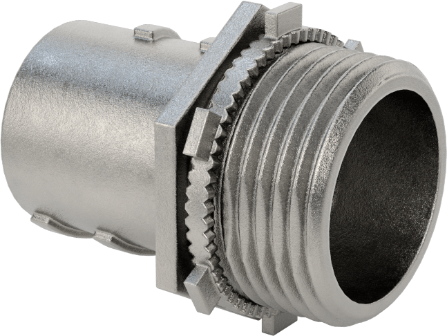 Esnek Metal Kanal, Paslanmaz Çelik Düz, 3/4 Vidalı Erkek x 3/4 NPSM Erkek