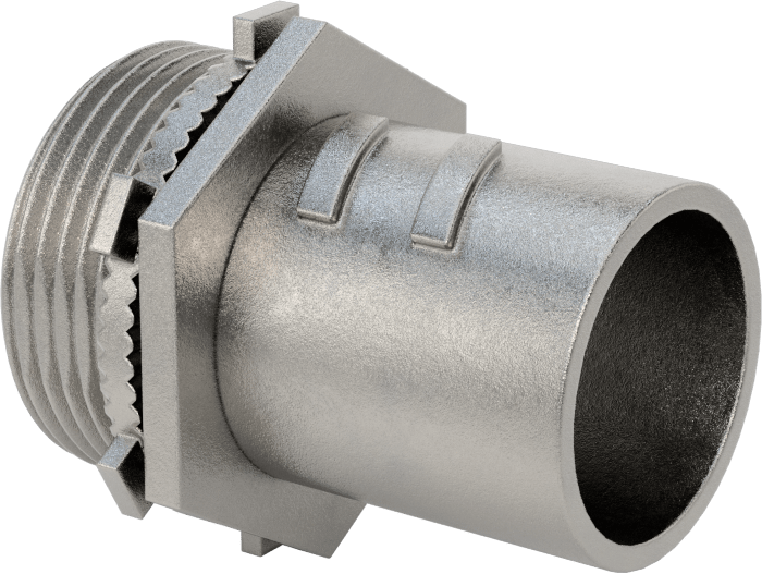 Esnek Metal Kanal, Paslanmaz Çelik Düz, 1-1/4 Vidalı Erkek x 1-1/4 NPSM Erkek