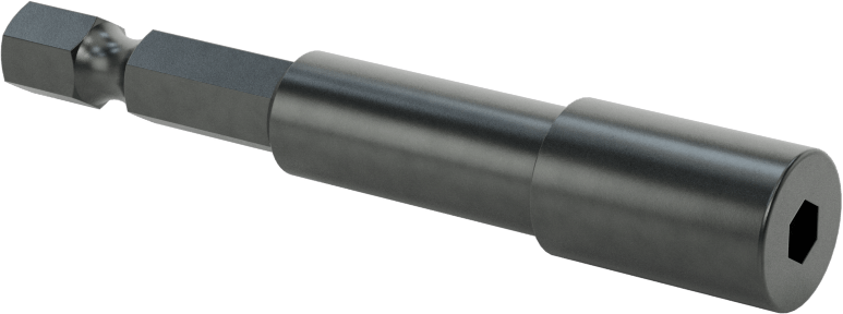 Somun Sökme Ucu, Bağlantı Elemanı Tutucu, 1/4" Altıgen Boyutu, 4 mm Boyut, 2-5/8" Uzunluk