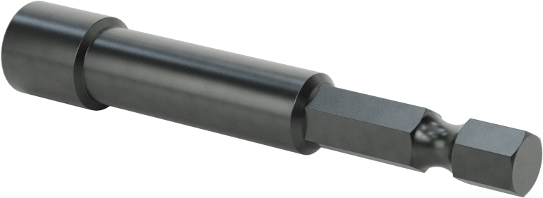 Somun Sökme Ucu, Bağlantı Elemanı Tutucu, 1/4" Altıgen Boyutu, 6 mm Boyut, 2-5/8" Uzunluk