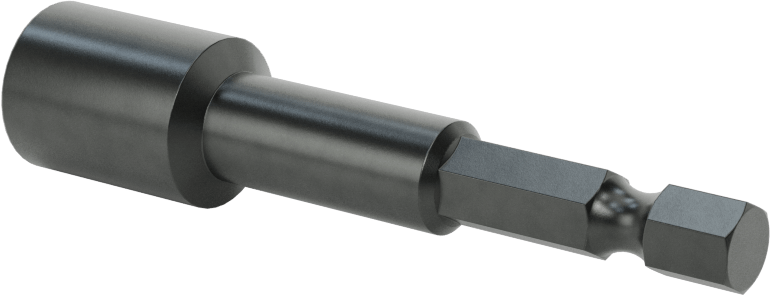 Somun Sökme Ucu, Bağlantı Elemanı Tutucu, 1/4" Altıgen Boyutu, 9 mm Boyut, 2-5/8" Uzunluk